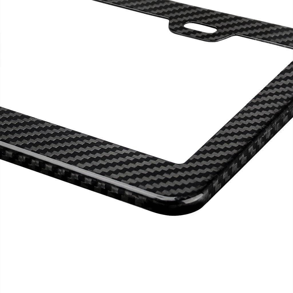 Real Carbon Fiber License Plate Frame (2 Pack)